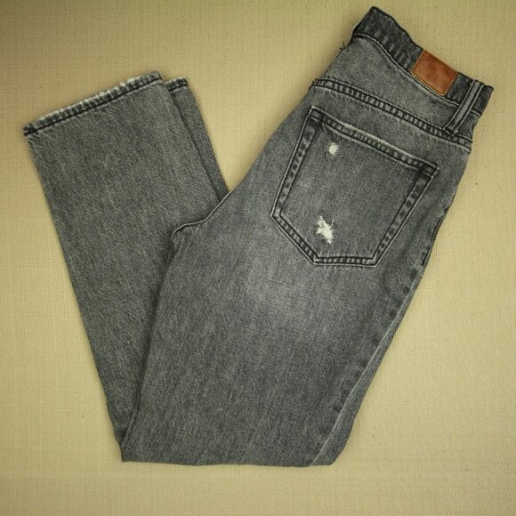 BDG Slim Straight Jeans Women's Size 26 Button Fly Destroyed Distressed Denim - Picture 5 of 12